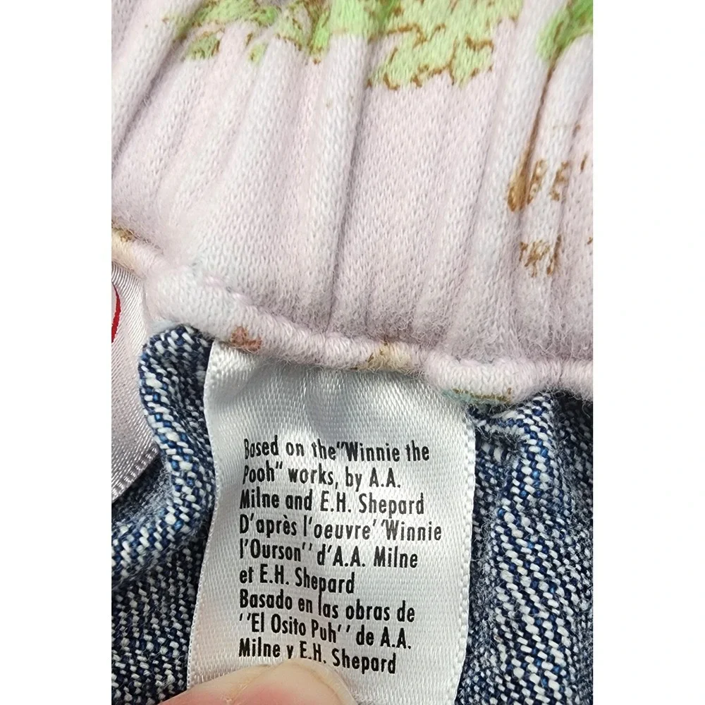 Disney Store Winnie the Pooh Denim Overall Dress Baby Girl 3-6M Blue Exc Vtg - Picture 9 of 10